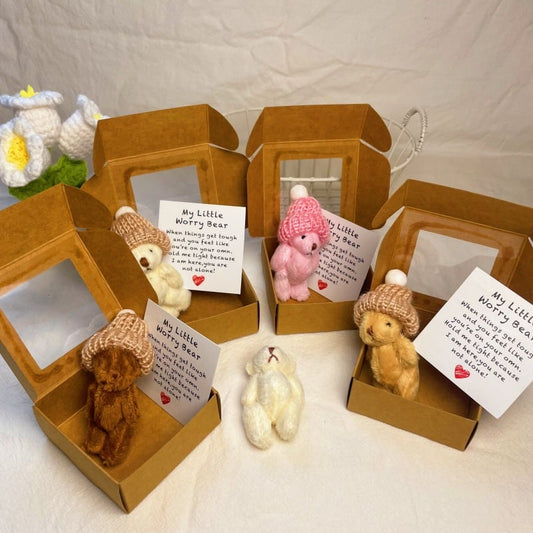 🎁Hot Sale ONLY £5.99 TODAY!!🧸✨Little Bear in Box, My Little Worry Bear