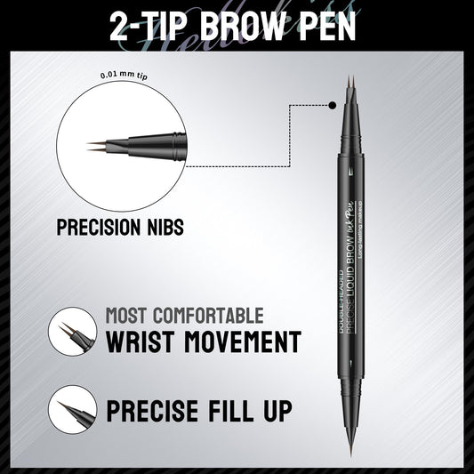 💖Achieve Perfect Brows Instantly-50% OFF✨2-in-1 Dual-Ended Eyebrow Pen
