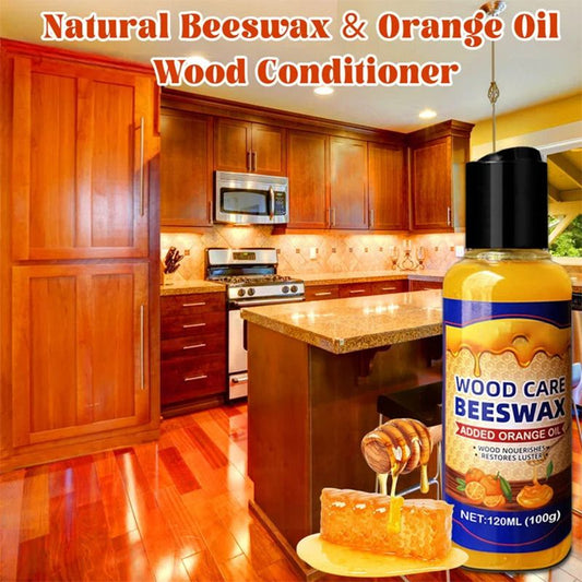 🔥Hot Promotion-UP TO 50% OFF✨Natural Beeswax & Orange Oil Wood Conditioner