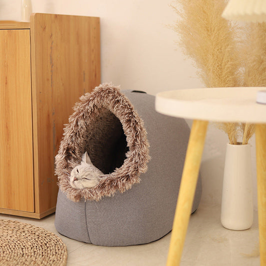 💥🎁LAST DAY SALE 50% OFF✨🔥 🐾 Winter Warm Pet Cave Bed🐾