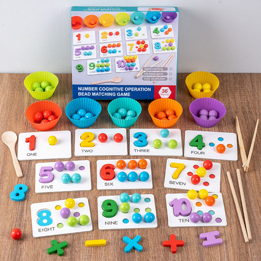 🔥Last Day Sale 50% OFF💥Montessori Clip Bead Math Counting Toy