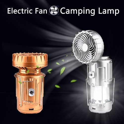 💥Summer Hot Sale 50% OFF🔥Portable Solar Camping Light With Fan