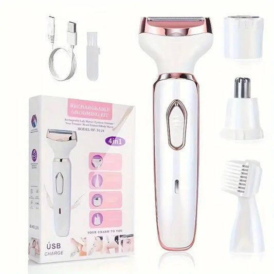 🔥Hot Sale 50% OFF💕4-In-1 Electric Cordless Lady Body Hair Shaver