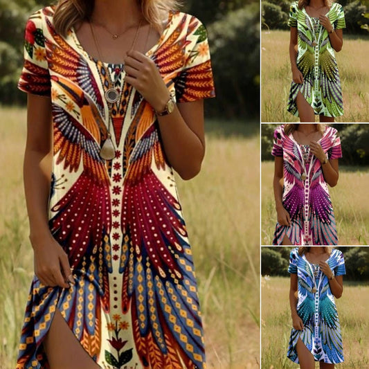 ✨Summer Hot Sale 67%OFF✨💃Women’s Floral Short Sleeve Dress🌸👗