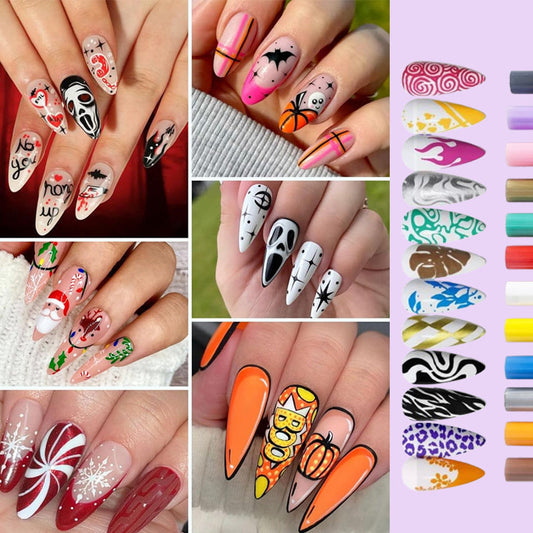 🎁Christmas Hot Sale 50% OFF⏳12 Colors Nail Art Pens Set