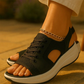 🎁Hot Sale 50% OFF⏳👟Contrast Paneled Cutout Lace-up Muffin Sandals