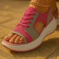 🎁Hot Sale 50% OFF⏳👟Contrast Paneled Cutout Lace-up Muffin Sandals