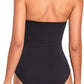 🔥2025 New Arrival 50% OFF🩱Women Tummy Control One Piece Swimsuits Strapless Bandeau Bathing Suits Slimming Halter Swimwear💕