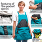 🔥Last Day Special Sale 50% OFF💕Cross Back Gardening Apron With Deep Kangaroo Release Pockets