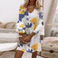 💕Hot Sale 50% OFF👗Romantic Floral Print V-Neck Mini Dress