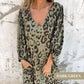 🔥Summer Sale 50% OFF👗Safari Chic Leopard Dress