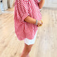 🔥Summer Sale 50% OFF👚Gingham Oversized Top
