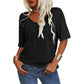 💖2025 Summer Hot Sale 50% OFF👚Women's Solid Color V-Neck T-shirt