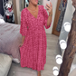 🌺2025 Summer Sale UP TO 50% OFF👗Bohemian casual print V-neck waist wrap long dress