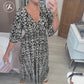 🌺2025 Summer Sale UP TO 50% OFF👗Bohemian casual print V-neck waist wrap long dress