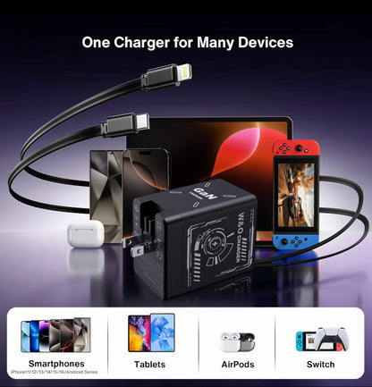 🏆2025 Flash Sale 50% Off⚡50K+ SOLD!💥🔥W&O 2-in-1 GaN 20W Fast Charger, Best Gifts