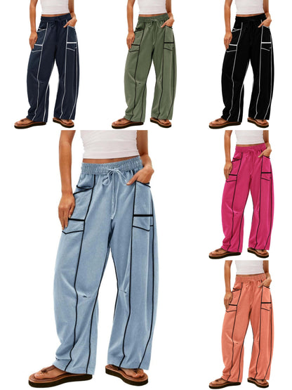 🌞Summer Sale 50% OFF🔥Women's Casual Loose Drawstring Wide-Leg Pants👖