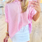 🔥Summer Sale 50% OFF👚Gingham Oversized Top