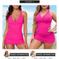 🩱2025 New Type 50% OFF👙Deep V Cross-Back Ruched One-Piece Swimsuit🌊