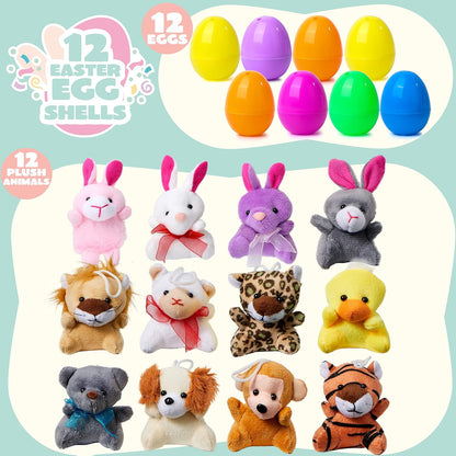 🥚Easter Hot Sale 50% OFF😍Prefilled Easter Eggs, Filled with Plush Animal Toys