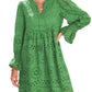 💃Last Day Sales 50% OFF🎉A Line Hollow Out Lace Ruffle Party Dresses