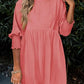 🌷Summer Hot Sale 50% Off💕Round Neck Dress with 3/4 Sleeves