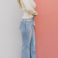 ✨Spring Specials 50% OFF👖High Rise Vintage Wash Tummy Control Top Straight Leg Jeans