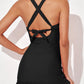 🩱2025 New Type 50% OFF👙Deep V Cross-Back Ruched One-Piece Swimsuit🌊