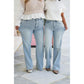 ✨Spring Specials 50% OFF👖High Rise Vintage Wash Tummy Control Top Straight Leg Jeans