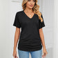 💕Hot Promotion- UP TO 50% OFF🌷V-Neck Solid Color Loose Ladies Tops✨