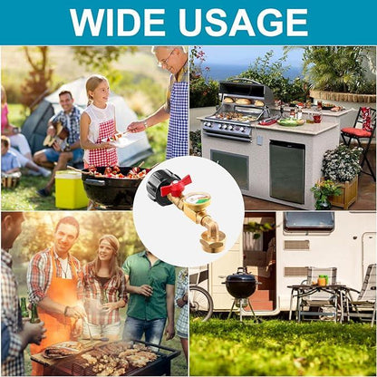 🔥Hot sale 50% off🌟Top-Rated Propane Refill Elbow Adapter with Tank Gauge