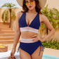 💖🌊2025 Summer Sale 50% OFF👙High Waisted Tummy Control Color Block Bikini Sets