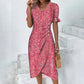 🌷LAST DAY 50%OFF🍃Women's floral v-neck printed dress