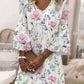 💕Hot Sale 50% OFF👗Romantic Floral Print V-Neck Mini Dress