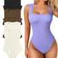 💕Buy 3 for ￡9.99🔥Add three to cart🔥Racerback Wide Shoulder Straps Seamless Bodysuit