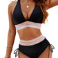 💖🌊2025 Summer Sale 50% OFF👙High Waisted Tummy Control Color Block Bikini Sets