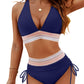 💖🌊2025 Summer Sale 50% OFF👙High Waisted Tummy Control Color Block Bikini Sets