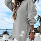 💖Limited Sale 50% OFF💖Long Sleeve Pullover Zipper Slit Casual Sweatshirt Dress🔥