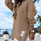 💖Limited Sale 50% OFF💖Long Sleeve Pullover Zipper Slit Casual Sweatshirt Dress🔥