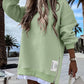 💖Limited Sale 50% OFF💖Long Sleeve Pullover Zipper Slit Casual Sweatshirt Dress🔥