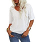💖2025 Summer Hot Sale 50% OFF👚Women's Solid Color V-Neck T-shirt