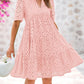 ⏰2025 Hot Sale 50% OFF💃Women's Elegant Hollow Out Lace Ruffle Casual Mini Dress