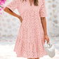 ⏰2025 Hot Sale 50% OFF💃Women's Elegant Hollow Out Lace Ruffle Casual Mini Dress