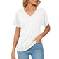 💕Hot Promotion- UP TO 50% OFF🌷V-Neck Solid Color Loose Ladies Tops✨