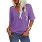 💖2025 Summer Hot Sale 50% OFF👚Women's Solid Color V-Neck T-shirt