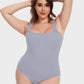 💕Buy 3 for ￡9.99🔥Add three to cart🔥Racerback Wide Shoulder Straps Seamless Bodysuit