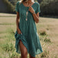 💕Hot Sale 50% OFF🌸Chic Short Sleeve Polka Dot Green Midi Dress