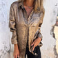 💕2025 HOT SALE 50% OFF👚Women's casual fashion turn-down collar shirt