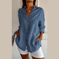 🔥Hot Sale 49% OFF🌷Classic Pleated Textured Single-Breasted Lapel Shirt for Women