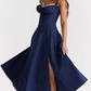 💃Last Day Promotion 50% OFF💕Frenchy Style All Over Print Ruched Women Lace Up Dress🌸